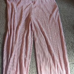 JM Collection Pink Striped Pants